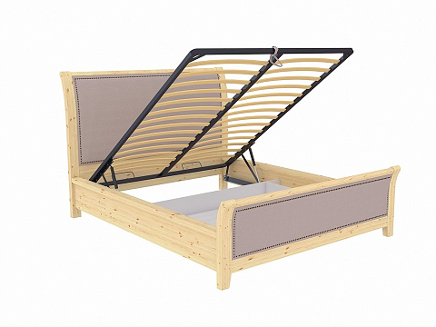 Кровать 160х220 Dublin с подъемным механизмом - Уютная кровать со встроенным основанием и подъемным механизмом с мягкими элементами.